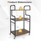 Home Office Rolling Printer Stand 3-Tier with Storage Shelves